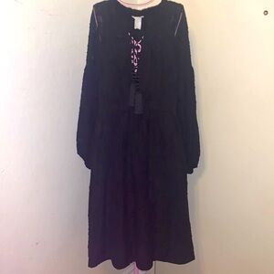 🎁Like New Maternity Mama H&M black floral tassel midi- Size small